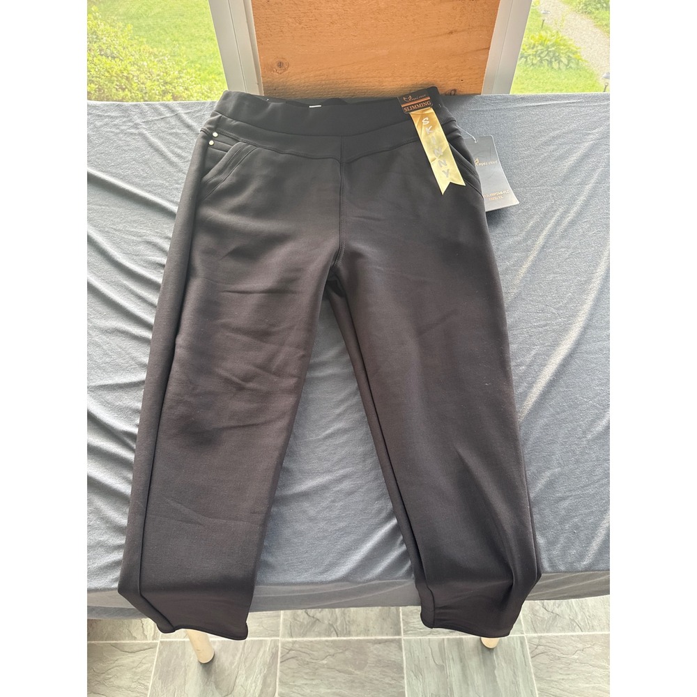 Angel Cult Black Slimming Skinny Pants Pull On Trousers FBP248-FLC XL